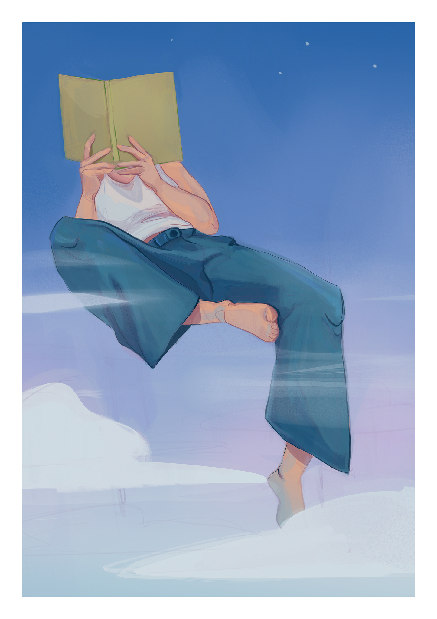 'In the clouds' Giclée Print